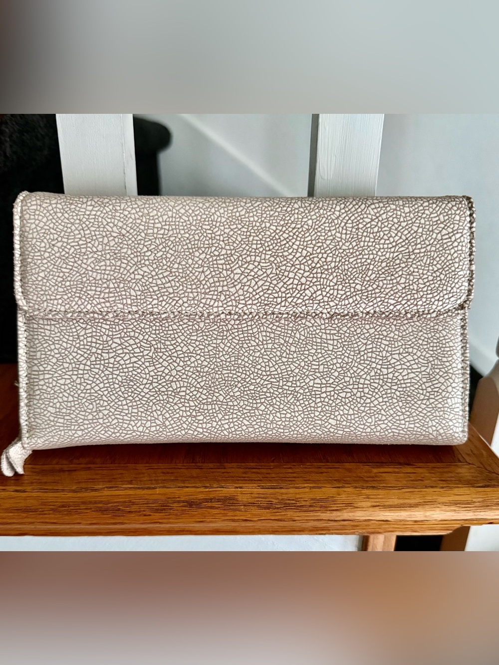 FREE Cream Textured Clutch Wristlet with a $300 purchase nwt